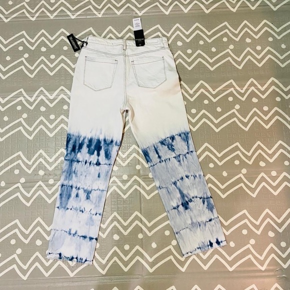 Blank NYC high rise Madison crop tie dye acid wash denim jeans - Picture 9 of 9